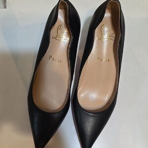 Christian Louboutin Black Pointed Heels Never Worn Size 41
